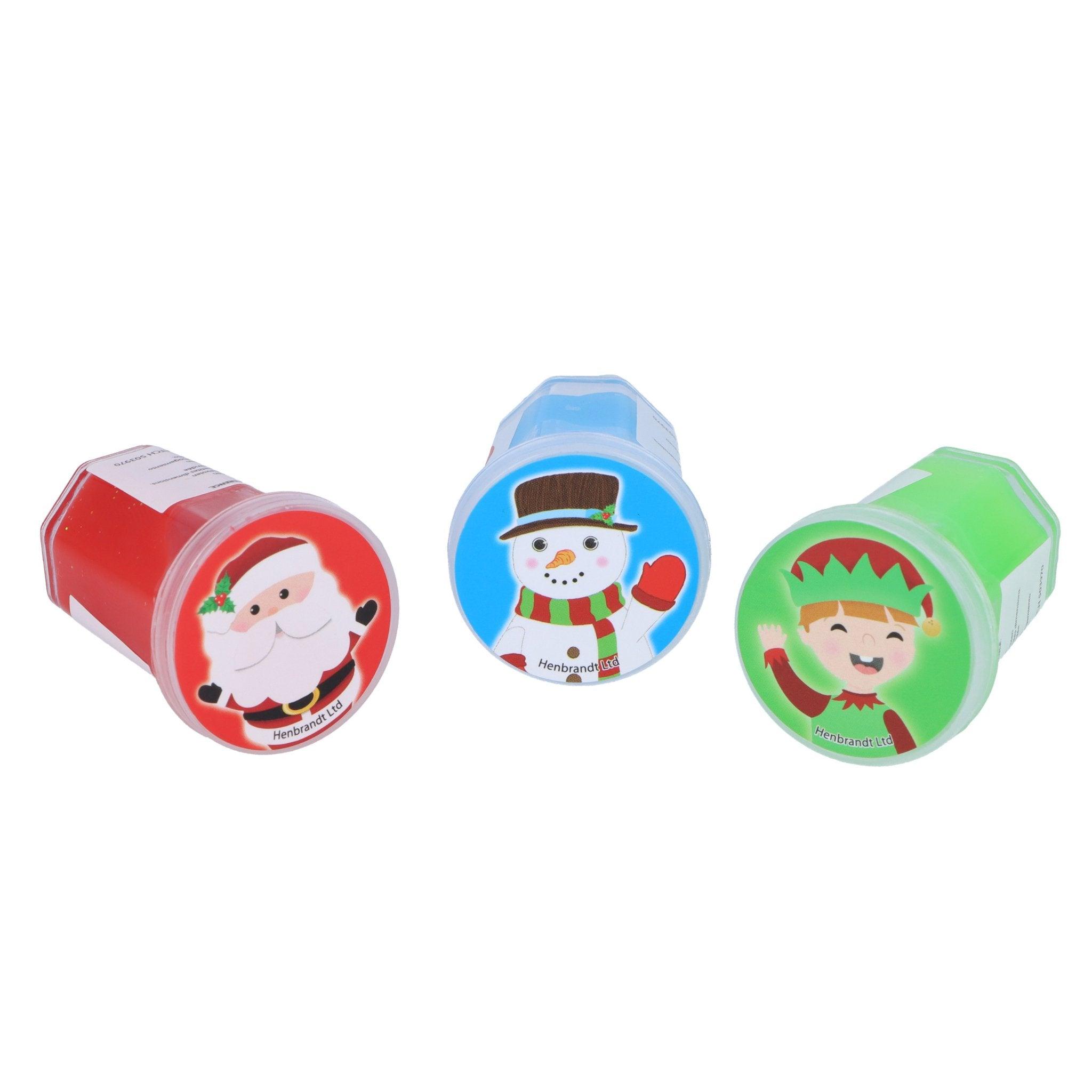 Christmas Mini Slime Tubs 6 Pack - PoundToys