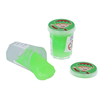 Christmas Mini Slime Tubs 6 Pack - PoundToys