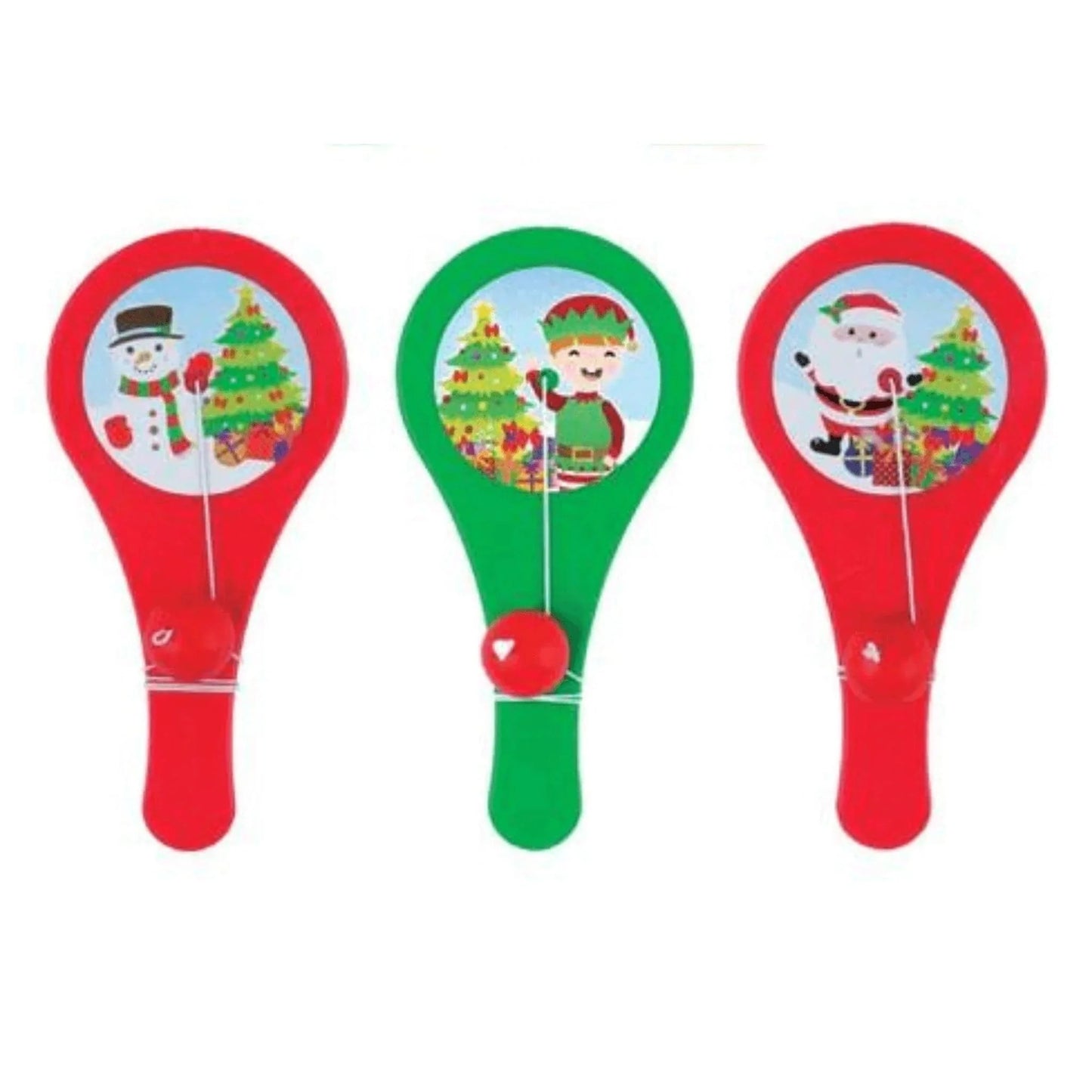 Christmas Paddle Bat and Ball Game - PoundToys