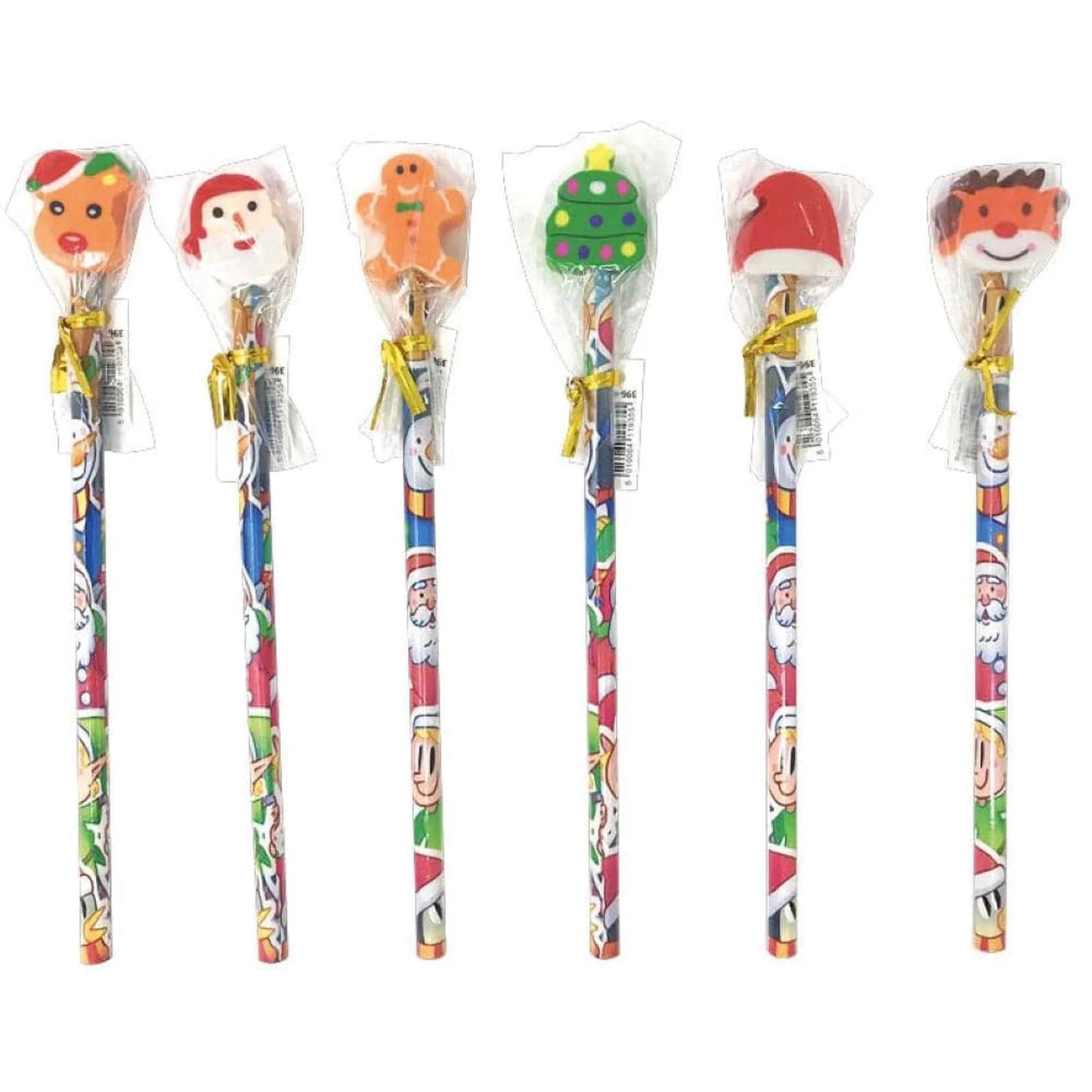 Christmas Pencils & Erasers - PoundToys