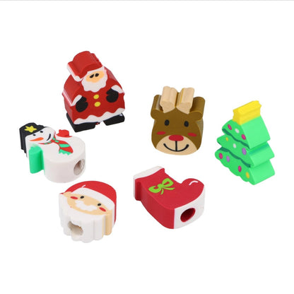 Christmas Pencils with Eraser Toppers - PoundToys