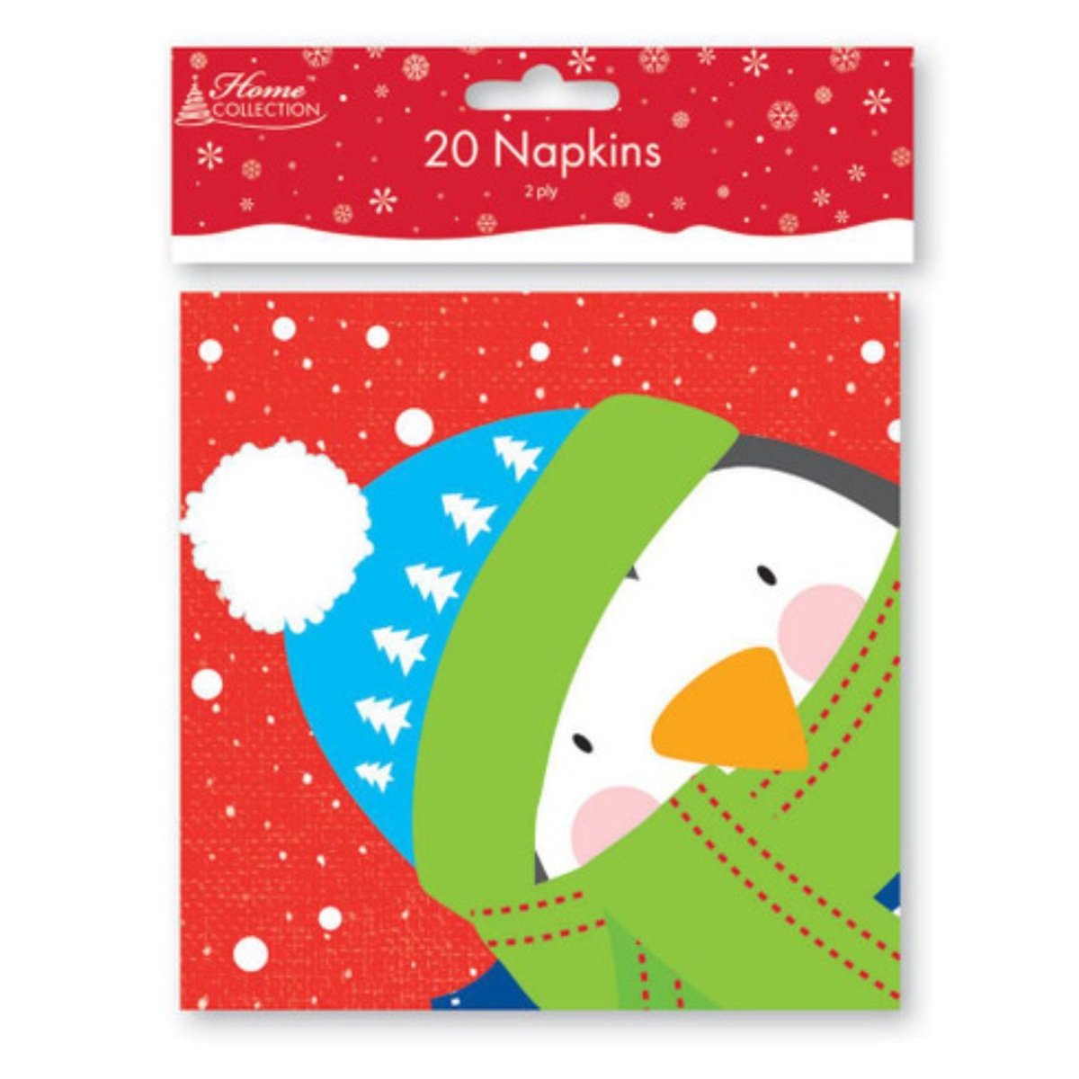 Christmas Penguin Napkins 20 pack - PoundToys