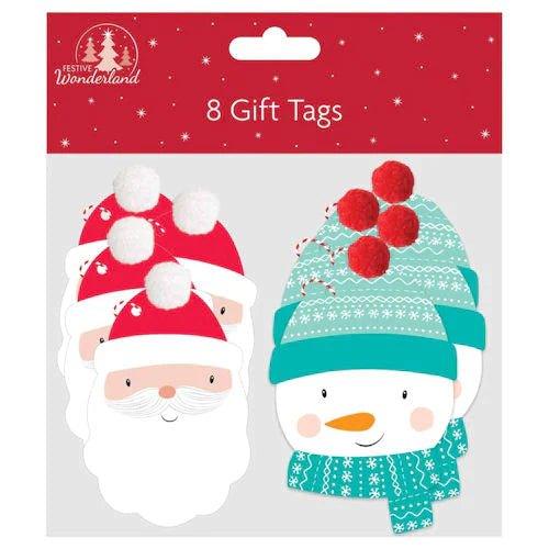 Christmas Pom Pom Gift Tags - PoundToys
