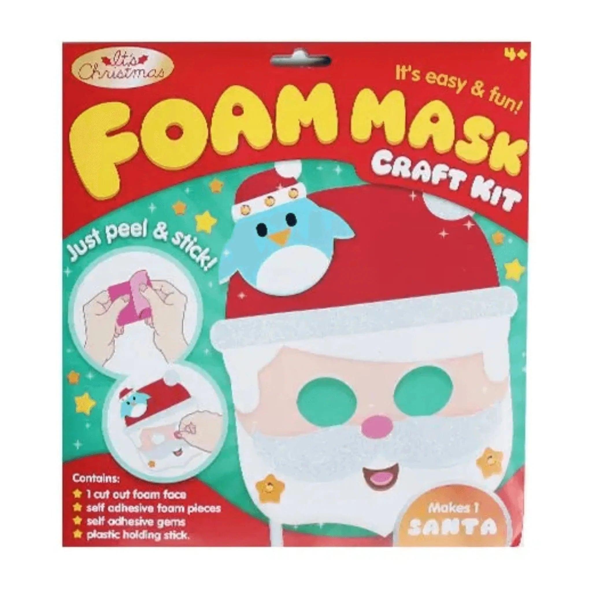 Christmas Santa Foam Mask Craft Kit - PoundToys