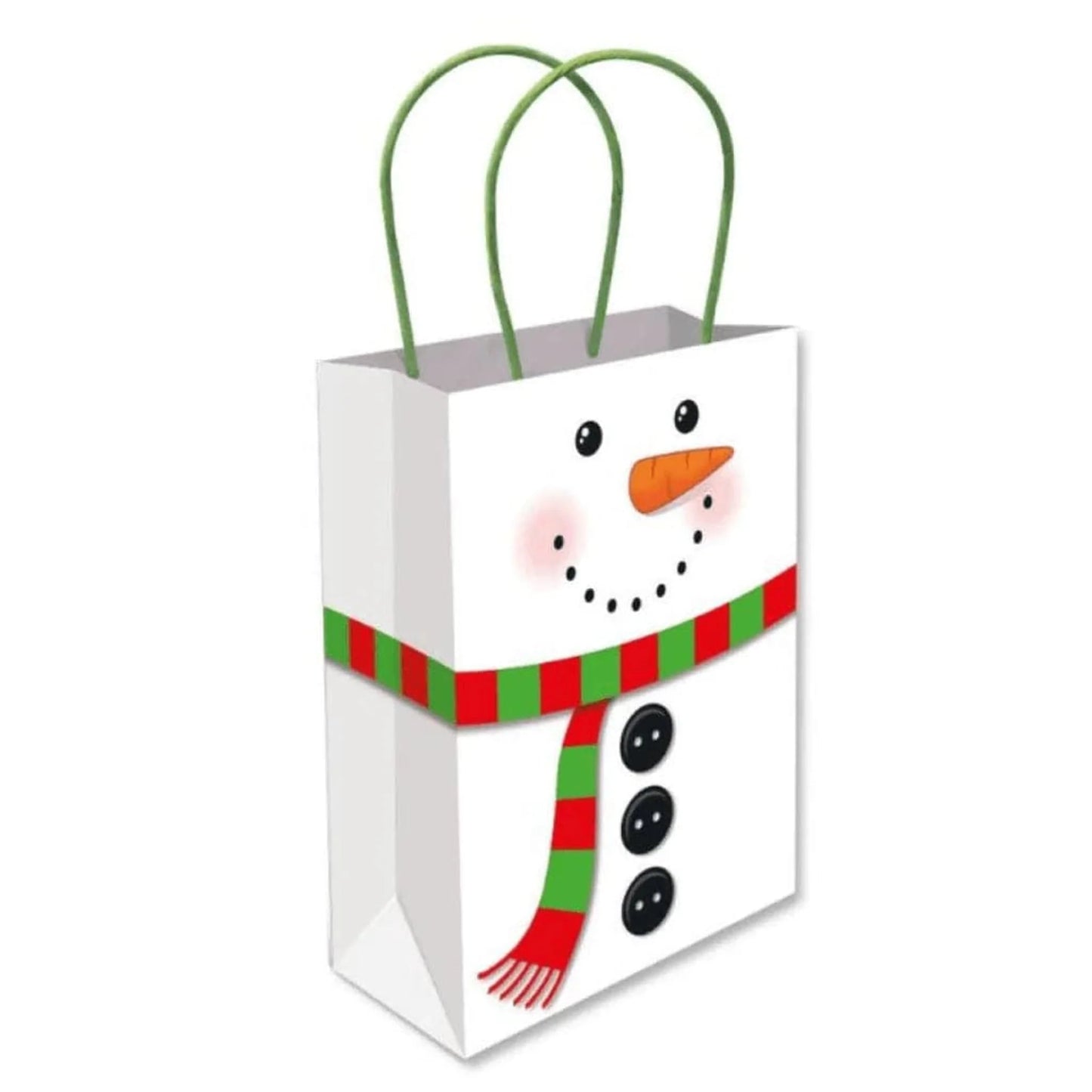 Christmas Snowman Paper Bag With Handles – Large - PoundToys