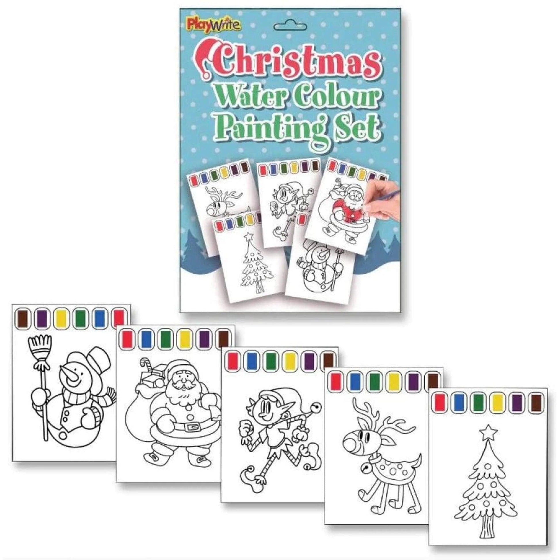 Christmas Watercolour Painting Set - PoundToys