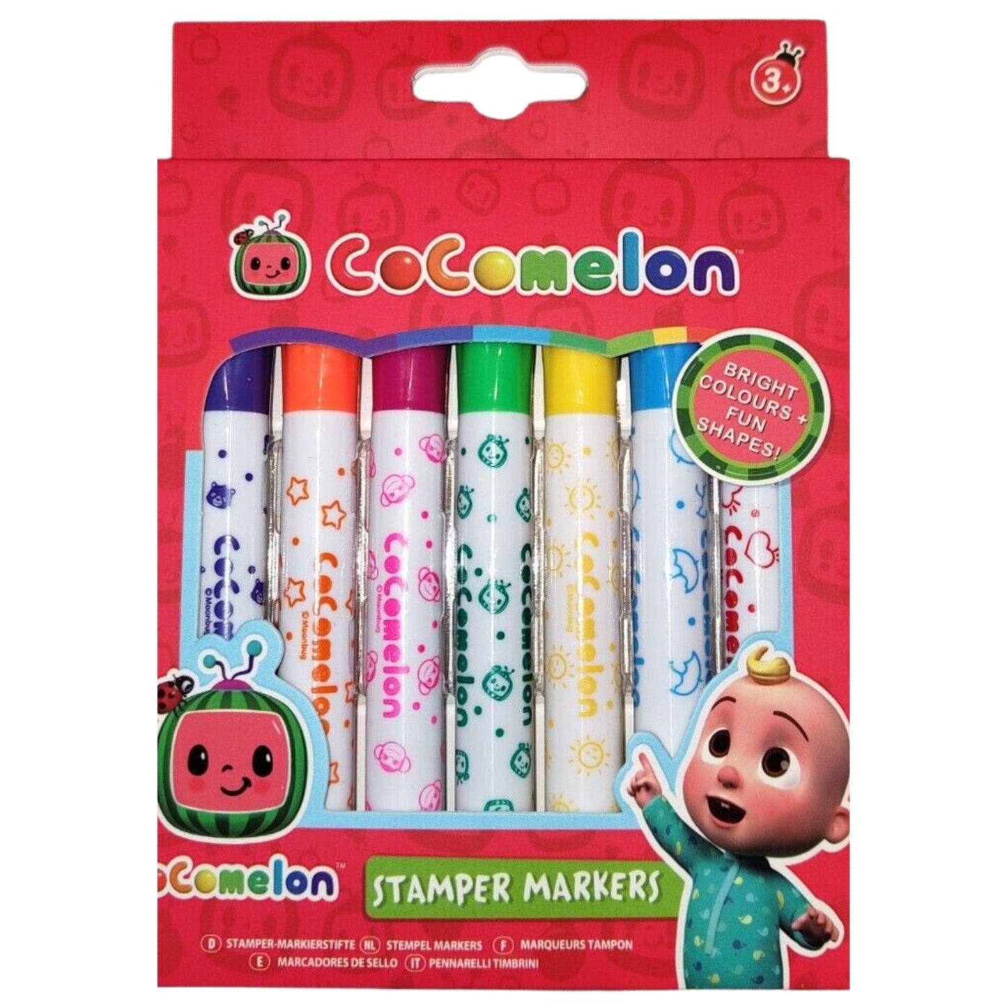 Cocomelon 2 in 1 Stamper and Marker Pen Set - PoundToys