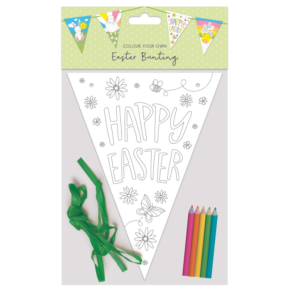 Colour Your Own Easter Bunting - PoundToys