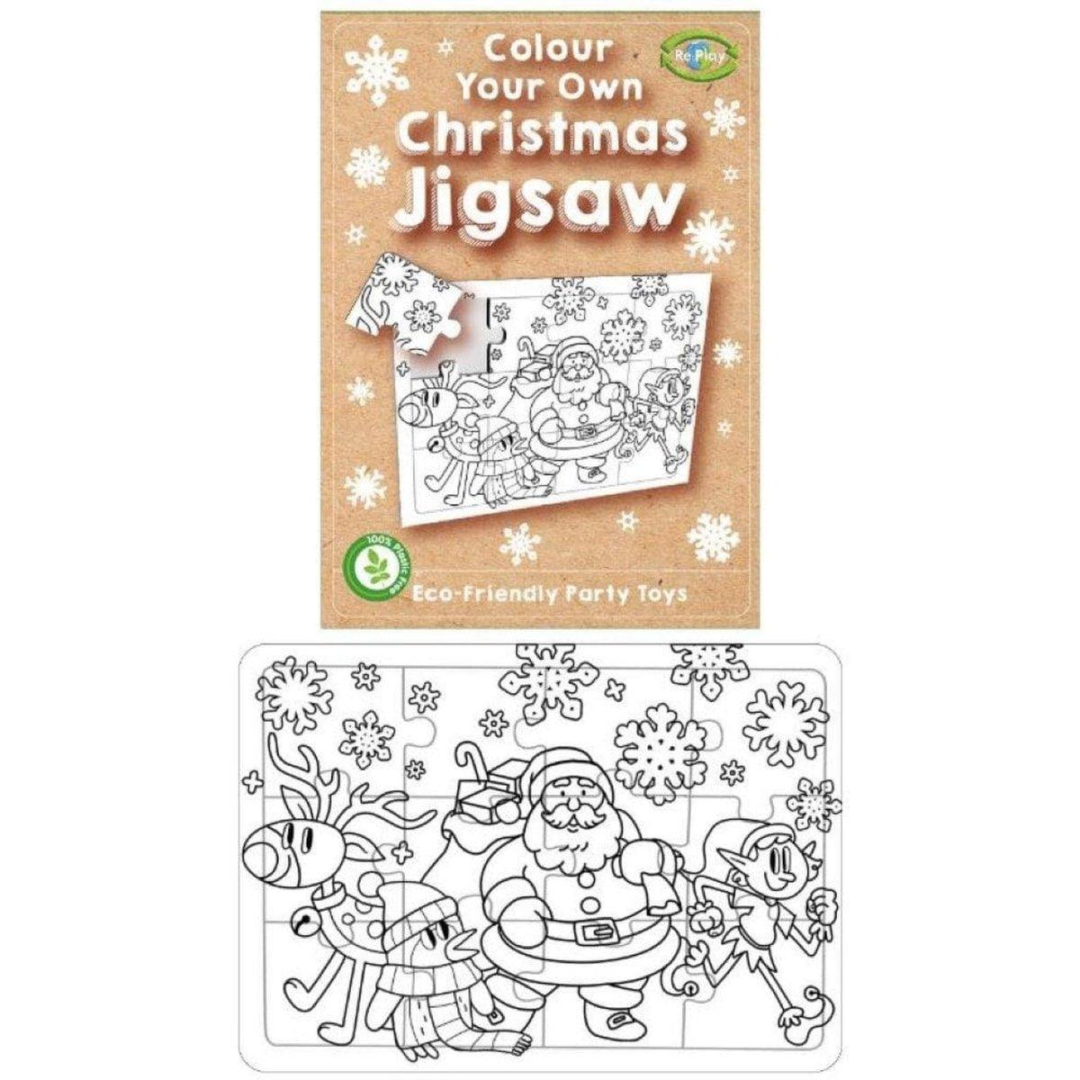 Colour Your Own Eco Friendly Christmas Jigsaw Puzzle - PoundToys