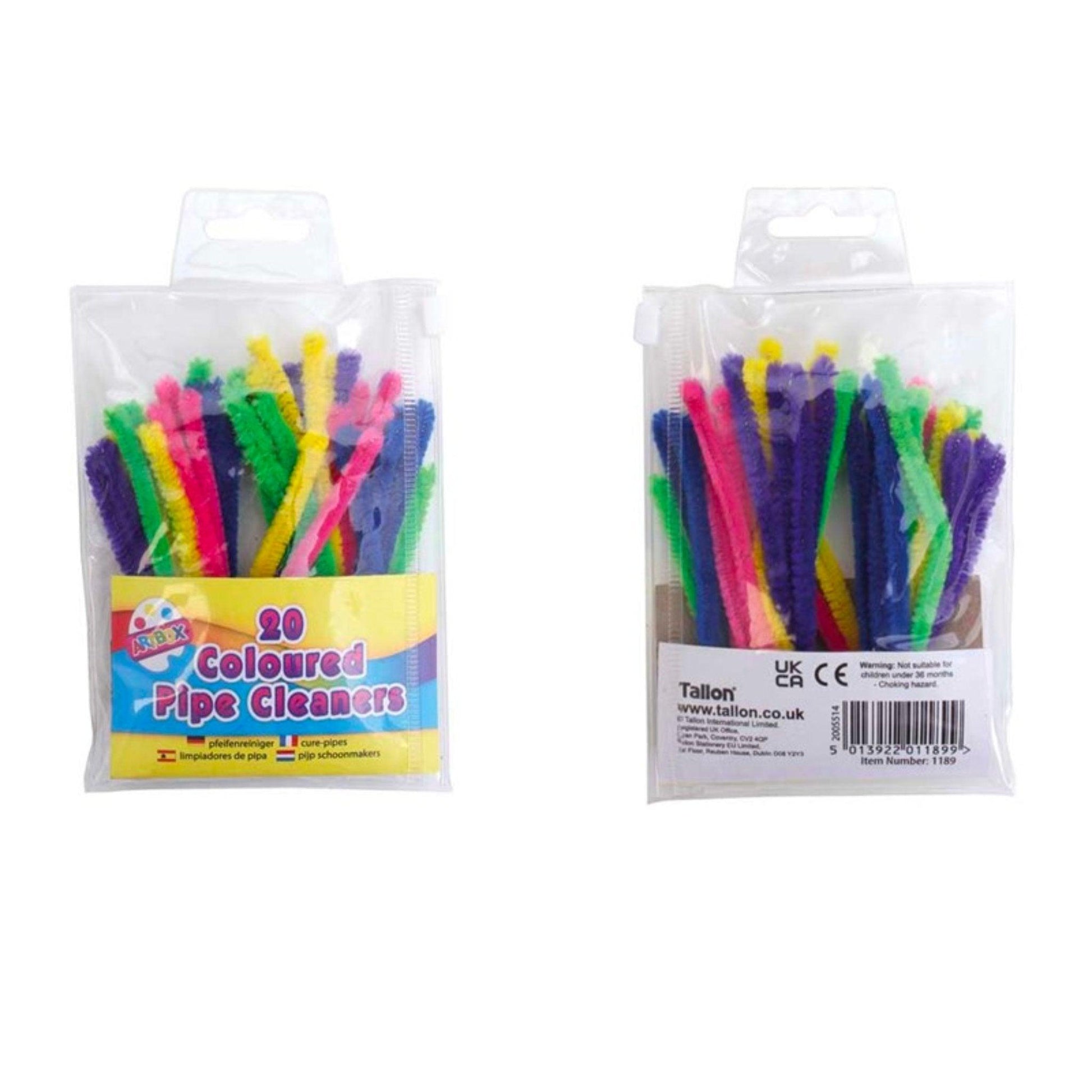 Coloured Pipe Cleaners (20 Pieces) - PoundToys