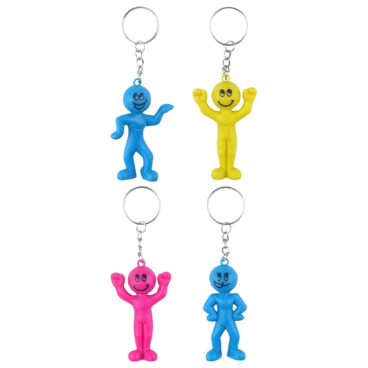 Colourful Smiling People Keychain - PoundToys