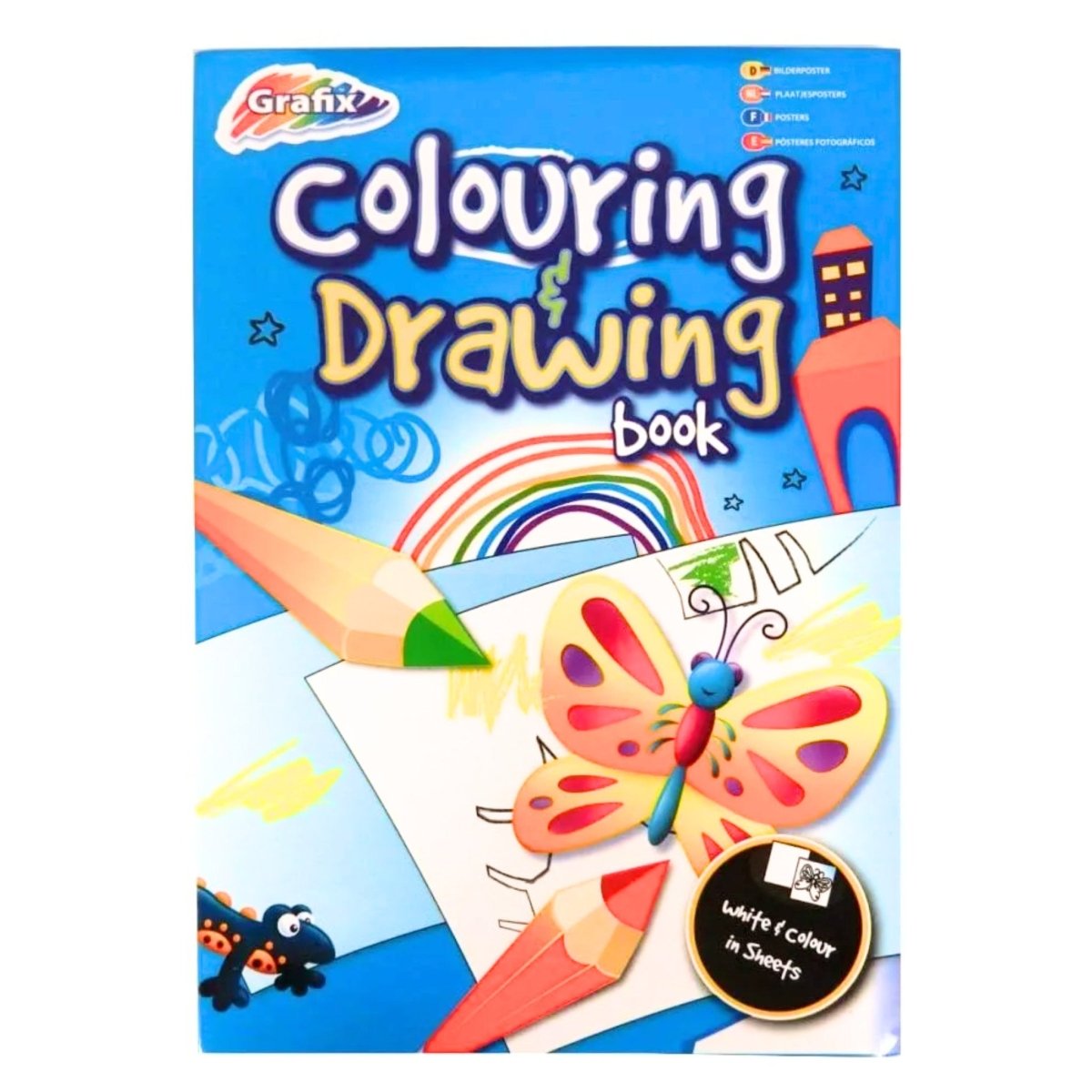 Colouring and Drawing Plain Paper Book - PoundToys