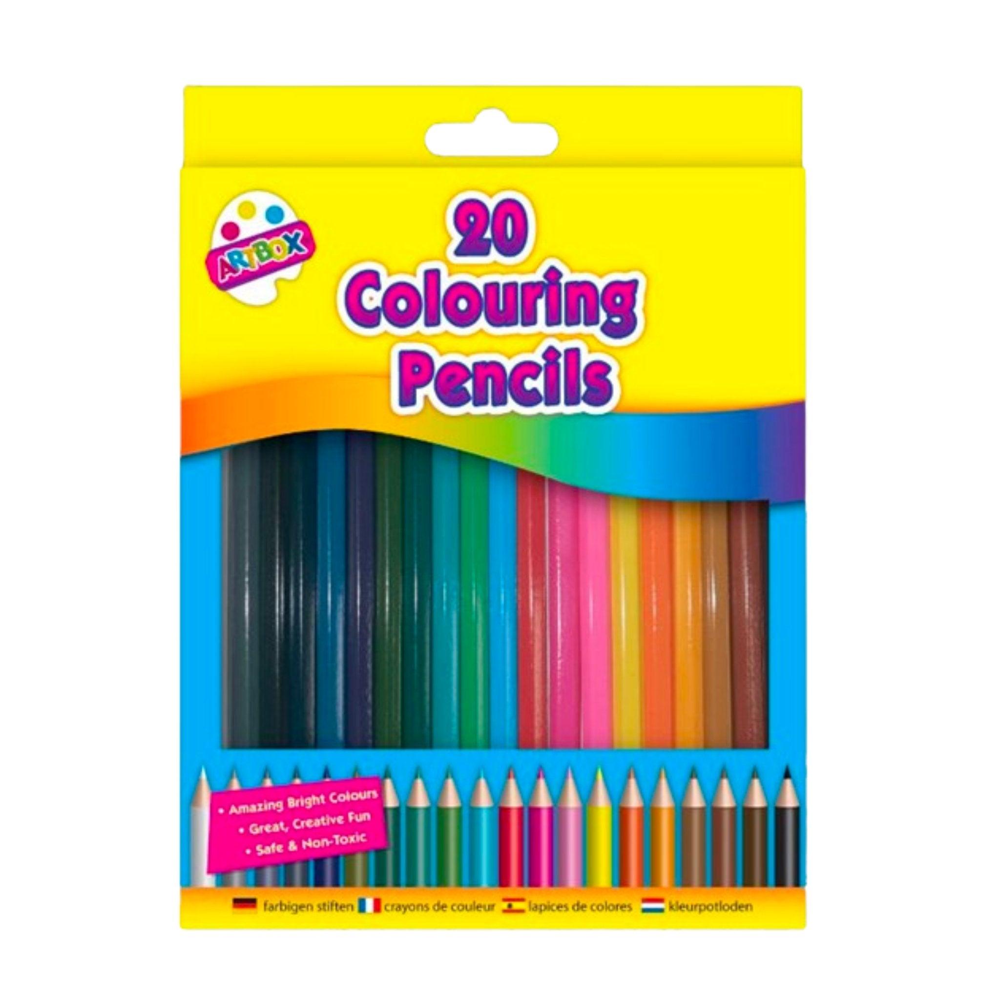 Colouring Pencils Set (20 Assorted) - PoundToys