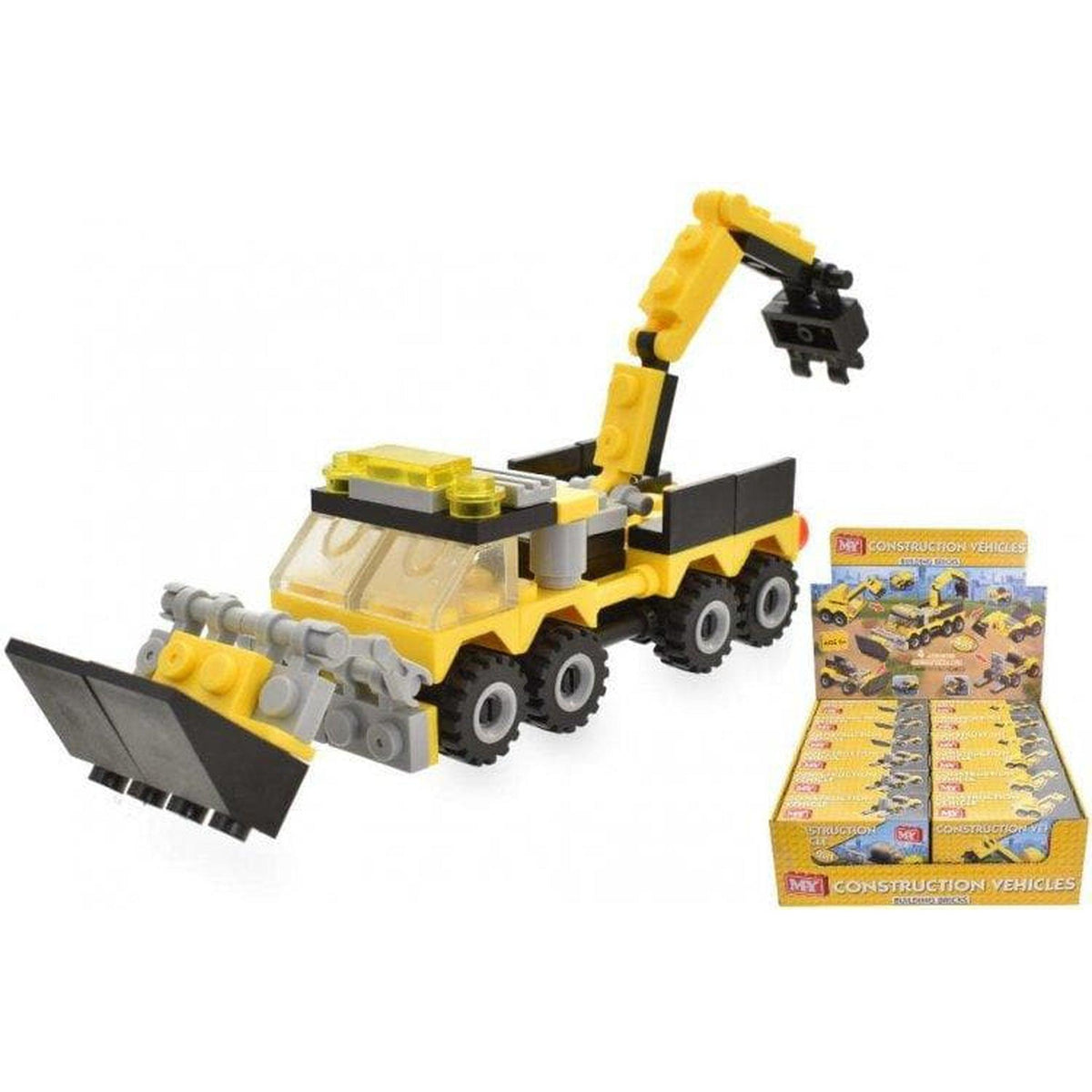 Construction Vehicle Building Block Kits - PoundToys