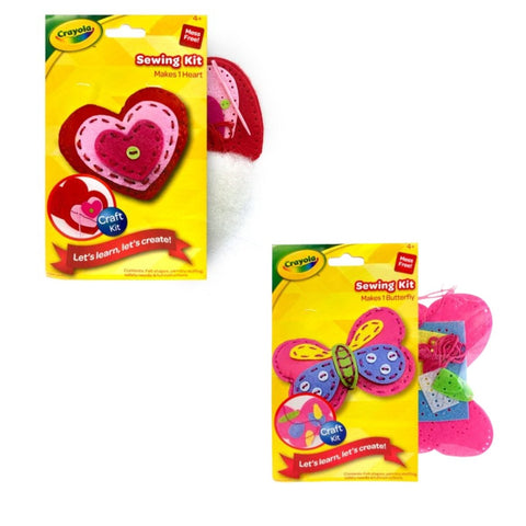 Crayola Sewing Kit - Butterfly/Heart - Kids Party Craft