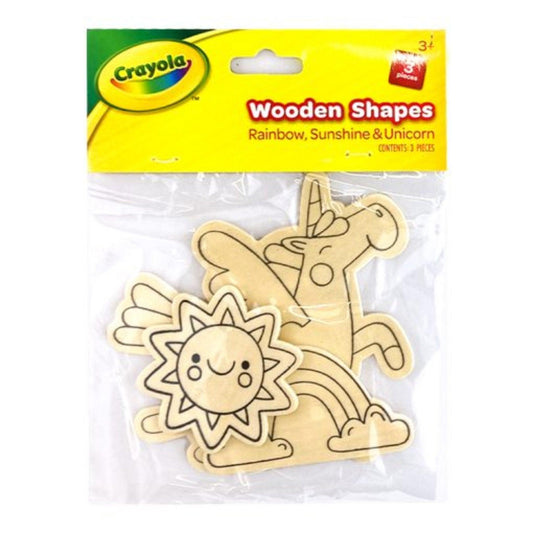 Crayola Wooden Shapes 3pcs - PoundToys