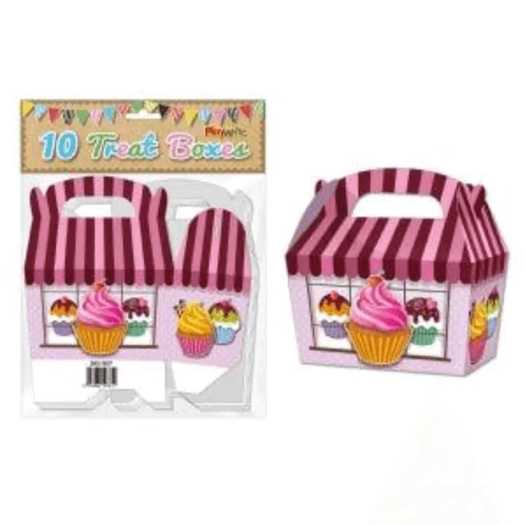 Cupcake 10 Treat Boxes 12cm - PoundToys