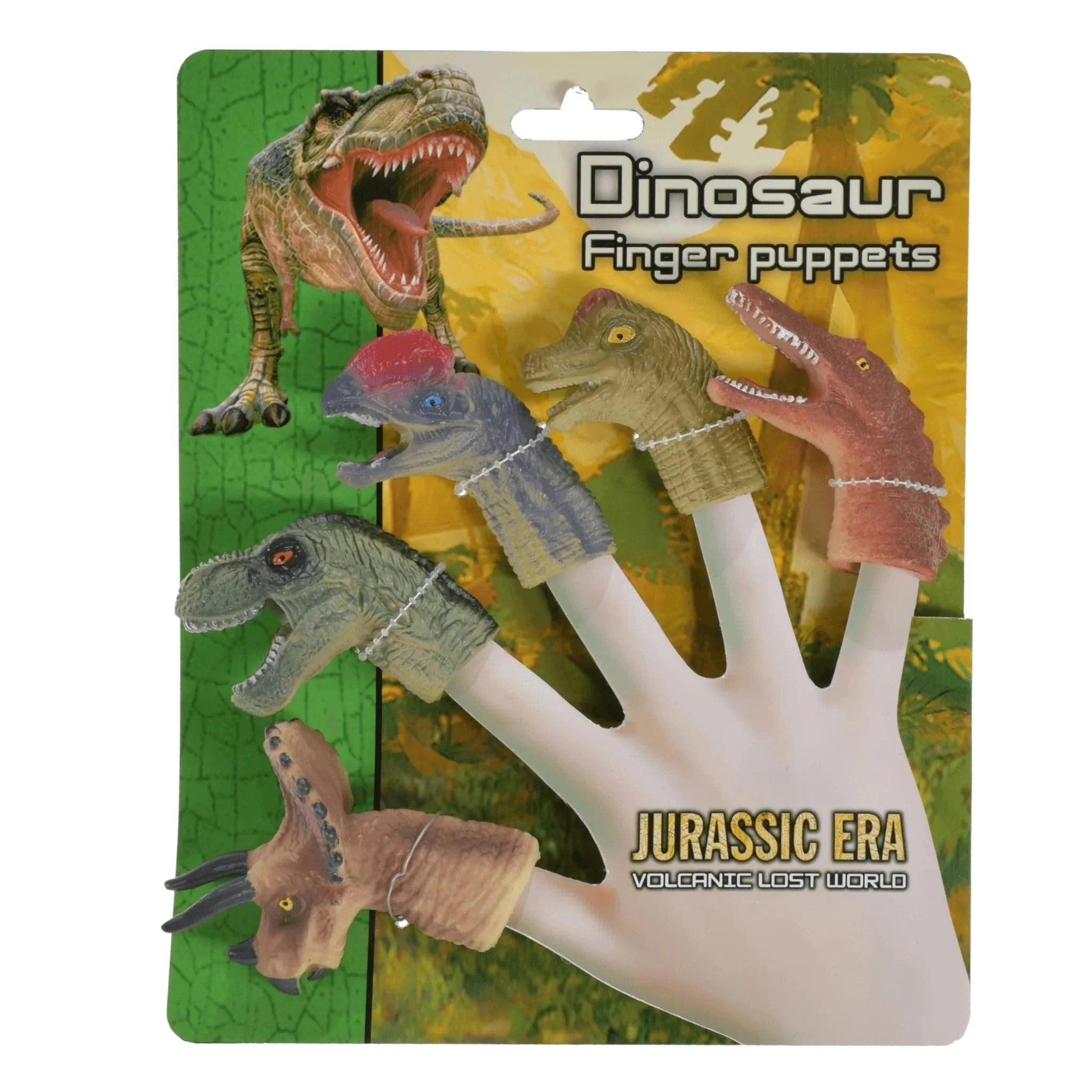 Dinosaur 5-Piece Finger Puppets - PoundToys