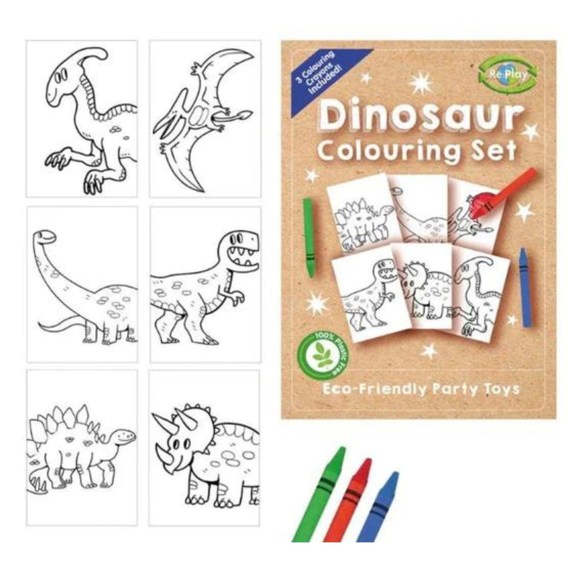 Dinosaur A6 Colouring Sets Eco Friendly - PoundToys