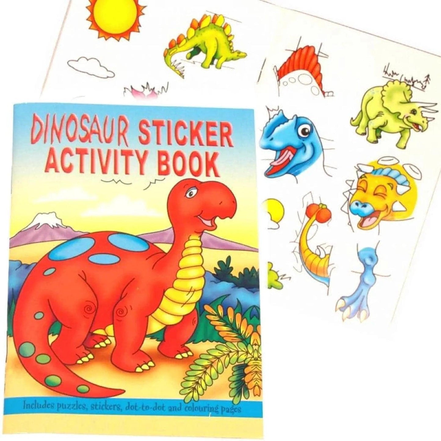 Dinosaur A6 Sticker Books 24 page - PoundToys