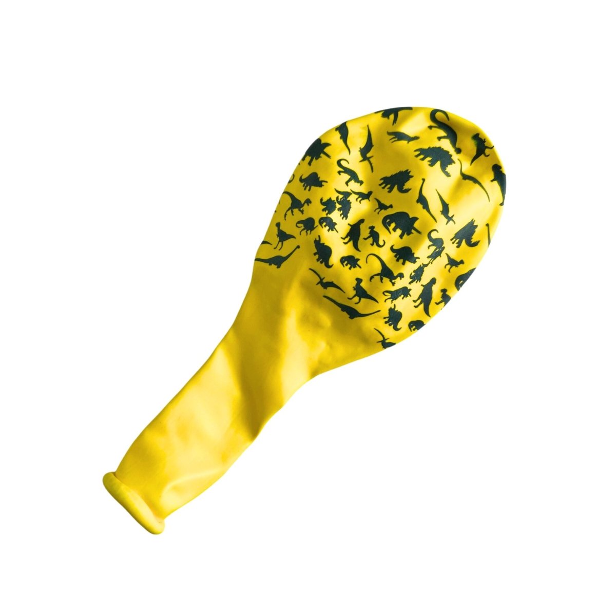 Dinosaur Balloon With Print Yellow - PoundToys