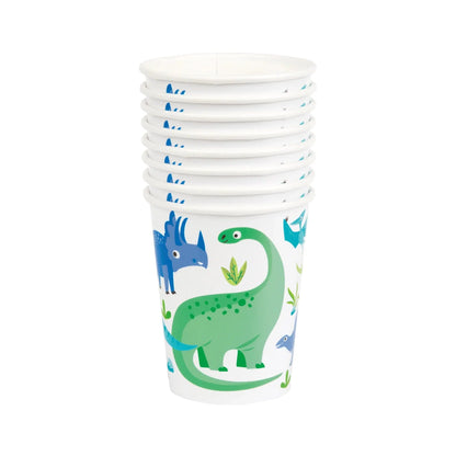 Dinosaur Blue & Green 9oz Cups - PoundToys