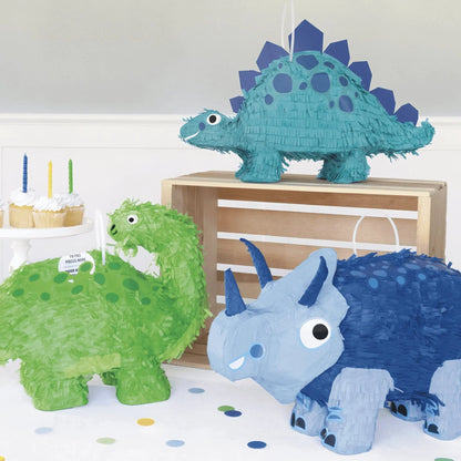 Dinosaur Blue & Green Birthday Candles 6pk - PoundToys