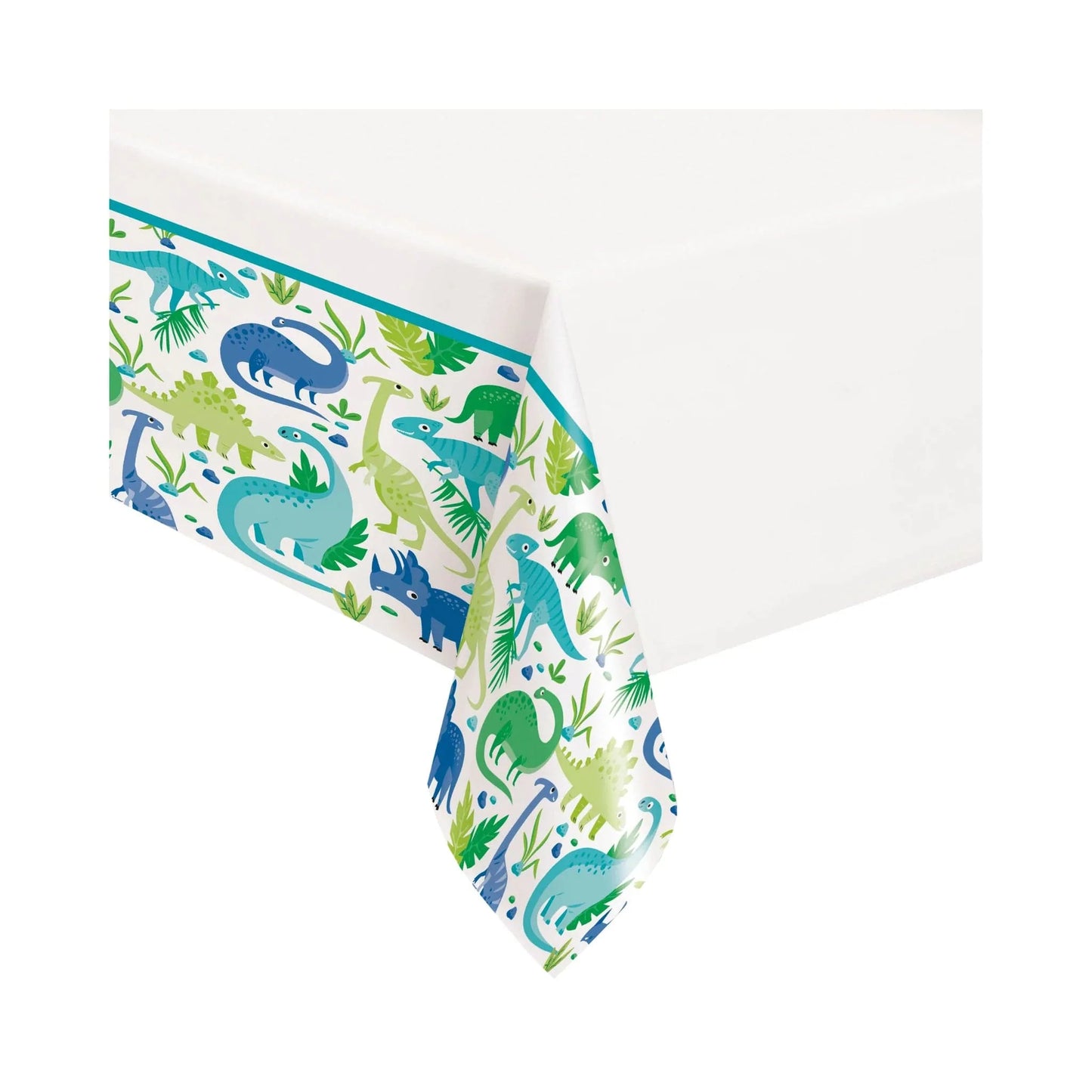 Dinosaur Blue & Green Table Cover - PoundToys