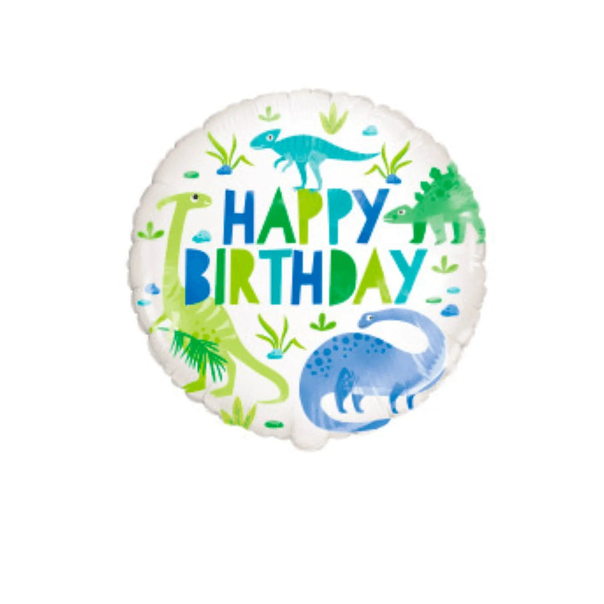 Dinosaur Blue & Green 18" Foil Balloon - Kids Party Craft