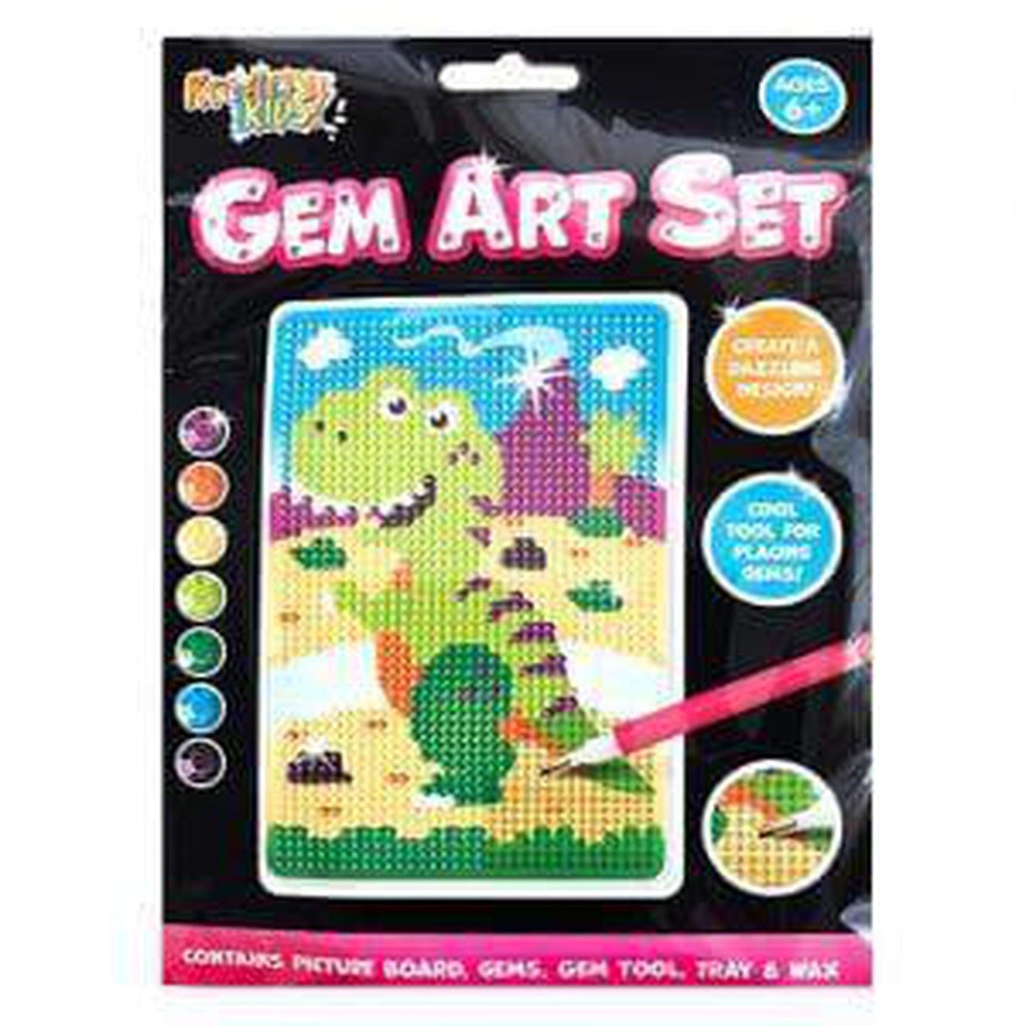 Dinosaur Gem Art Craft Set. - PoundToys