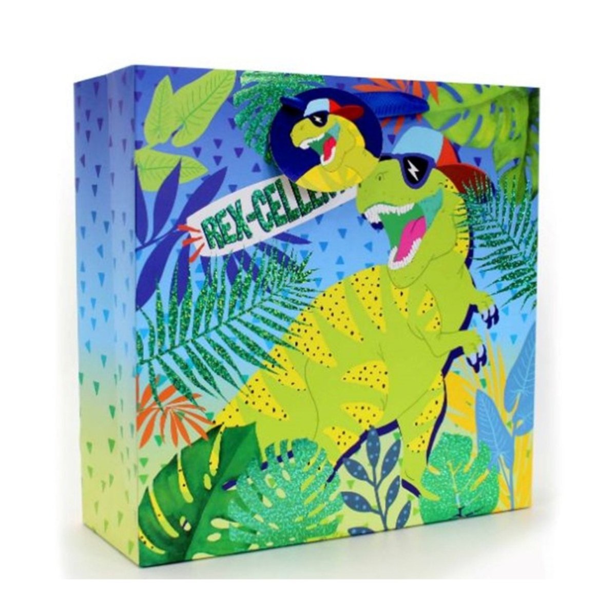 Dinosaur Gift Bag Square Large - PoundToys