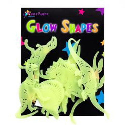 Dinosaur Glow In The Dark Shapes Set - PoundToys