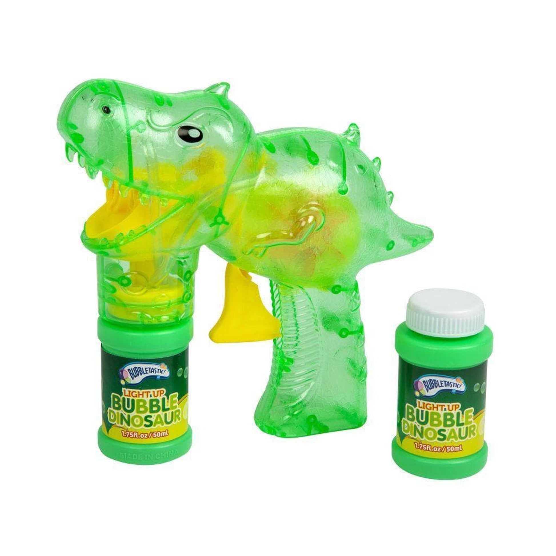 Dinosaur Light Up Bubble Gun - PoundToys