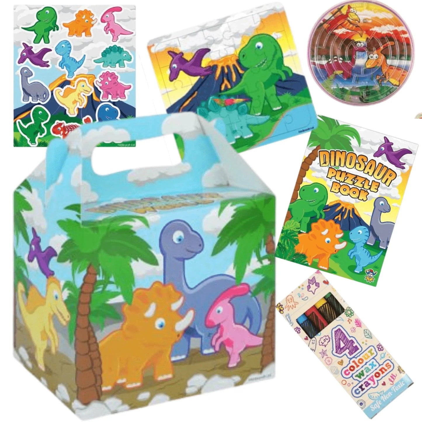 Dinosaur Pre-Filled Party Food Boxes - PoundToys