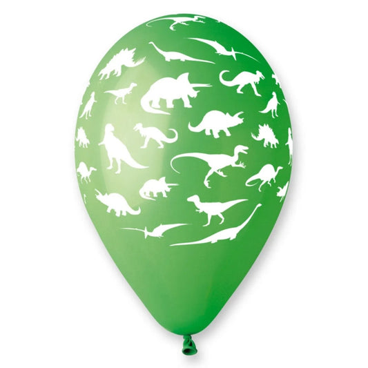 Dinosaur Print Balloon Dark Green - PoundToys