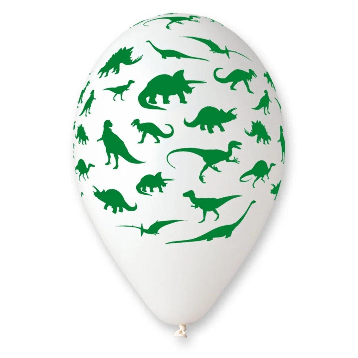 Dinosaur Print Balloon White - PoundToys