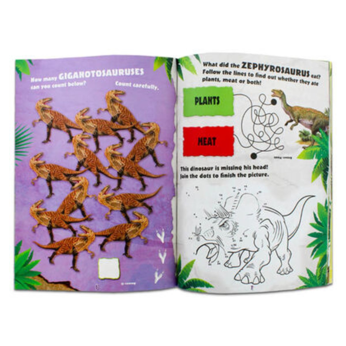 Dinosaur Sticker Burst Book - Kids Party Craft