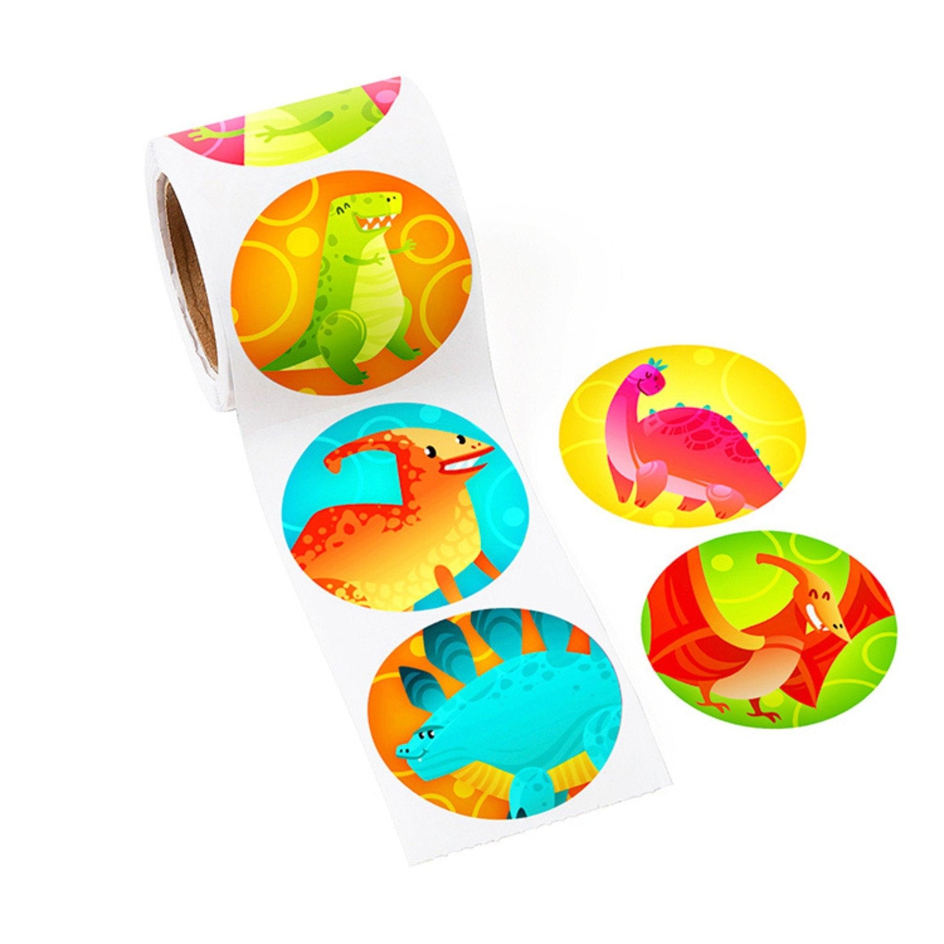 Dinosaur Sticker Roll (200 Stickers) - PoundToys