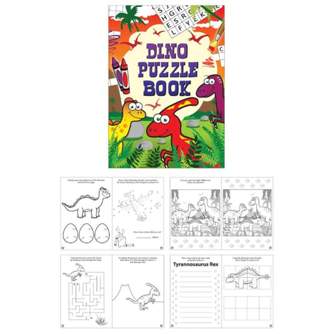 Dinosaur Themed Fun Puzzle Book - PoundToys