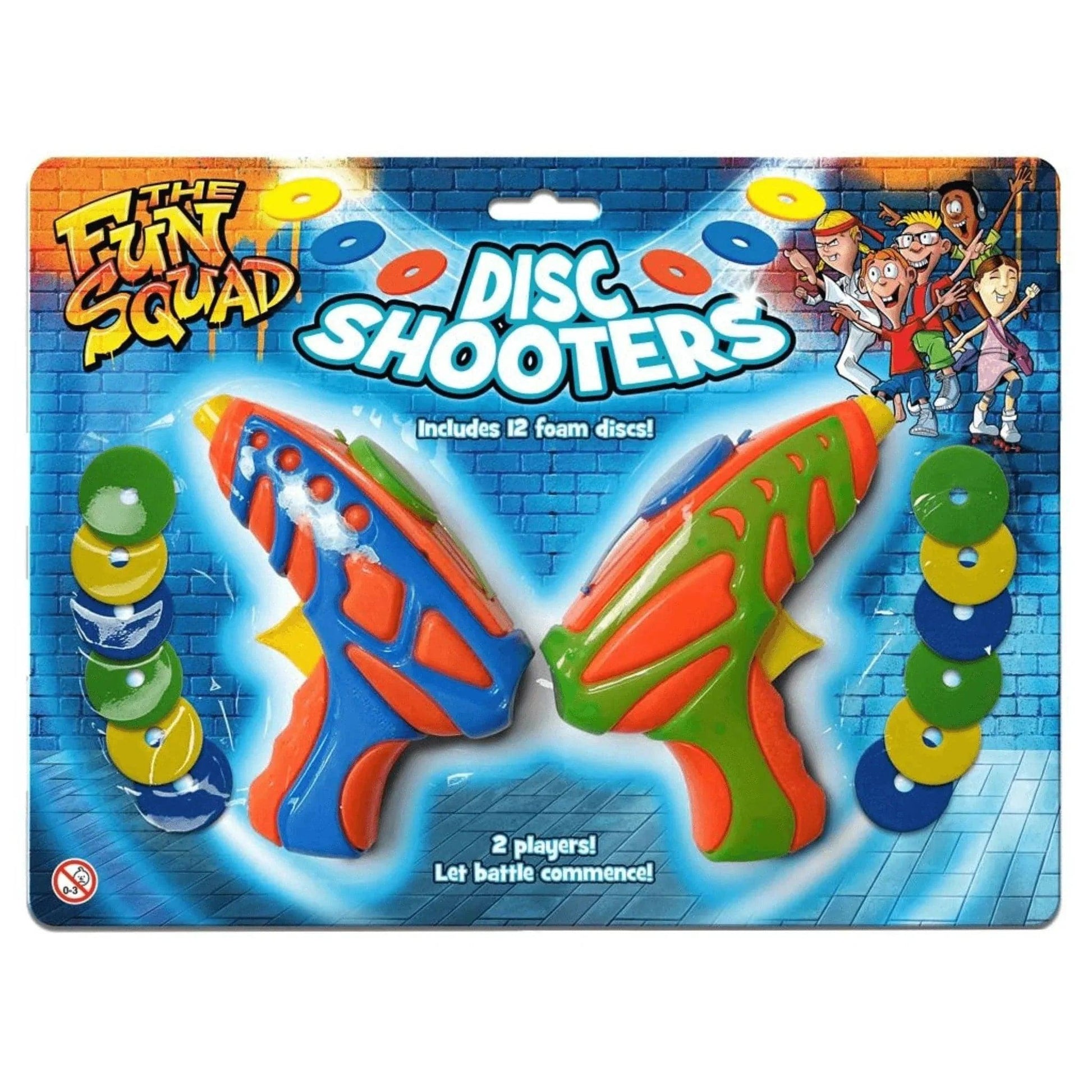 Disc Shooter Twin Pack 12cm - PoundToys