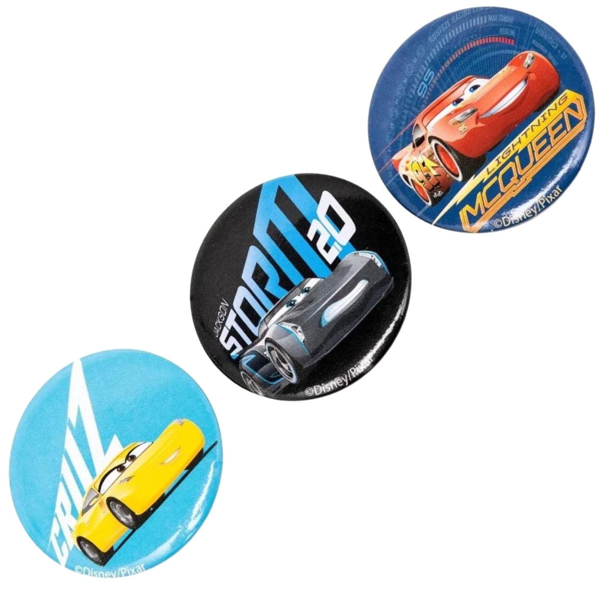 Disney Pixar Cars Badges 3 Pack - PoundToys