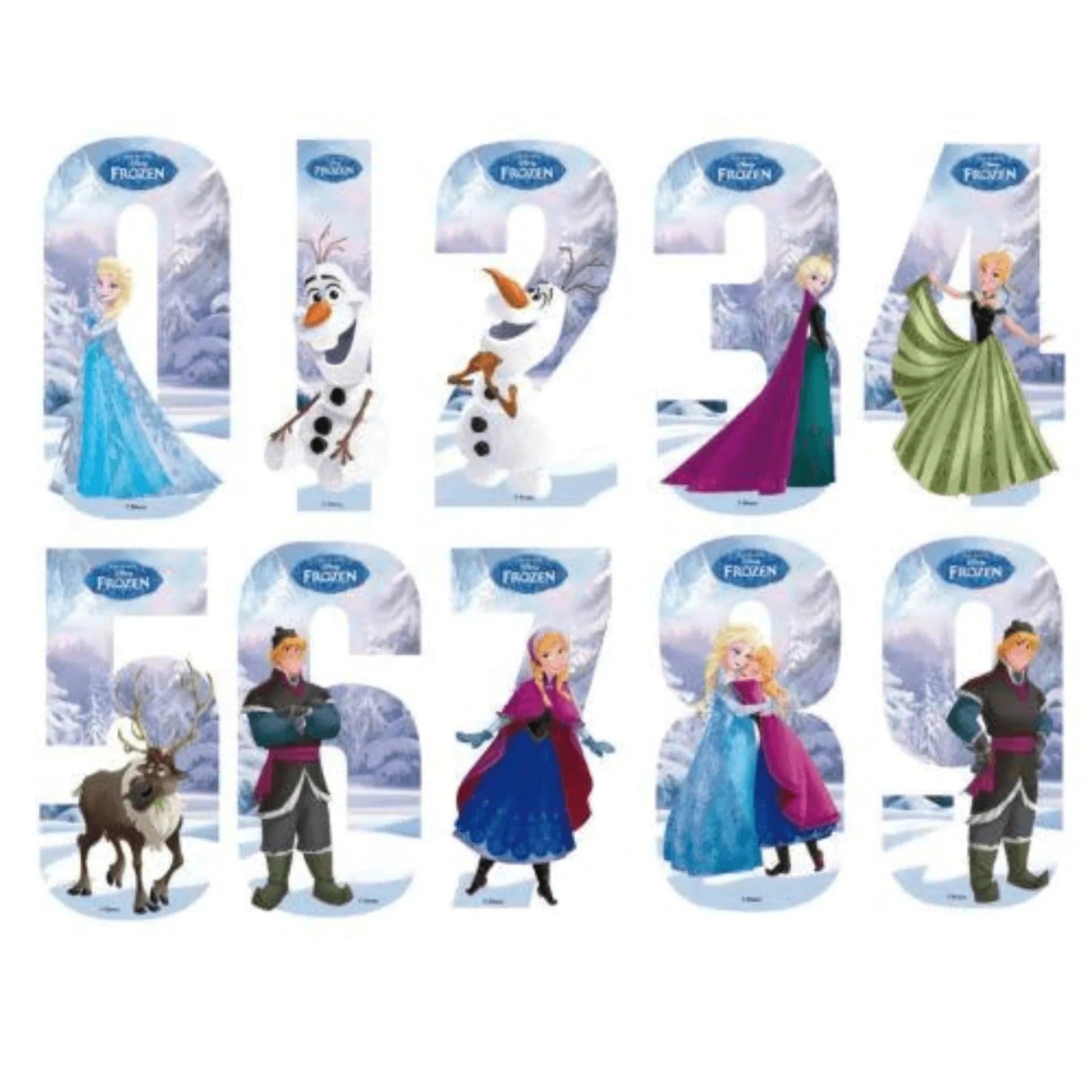 Disney Princess Frozen Number Stickers - PoundToys