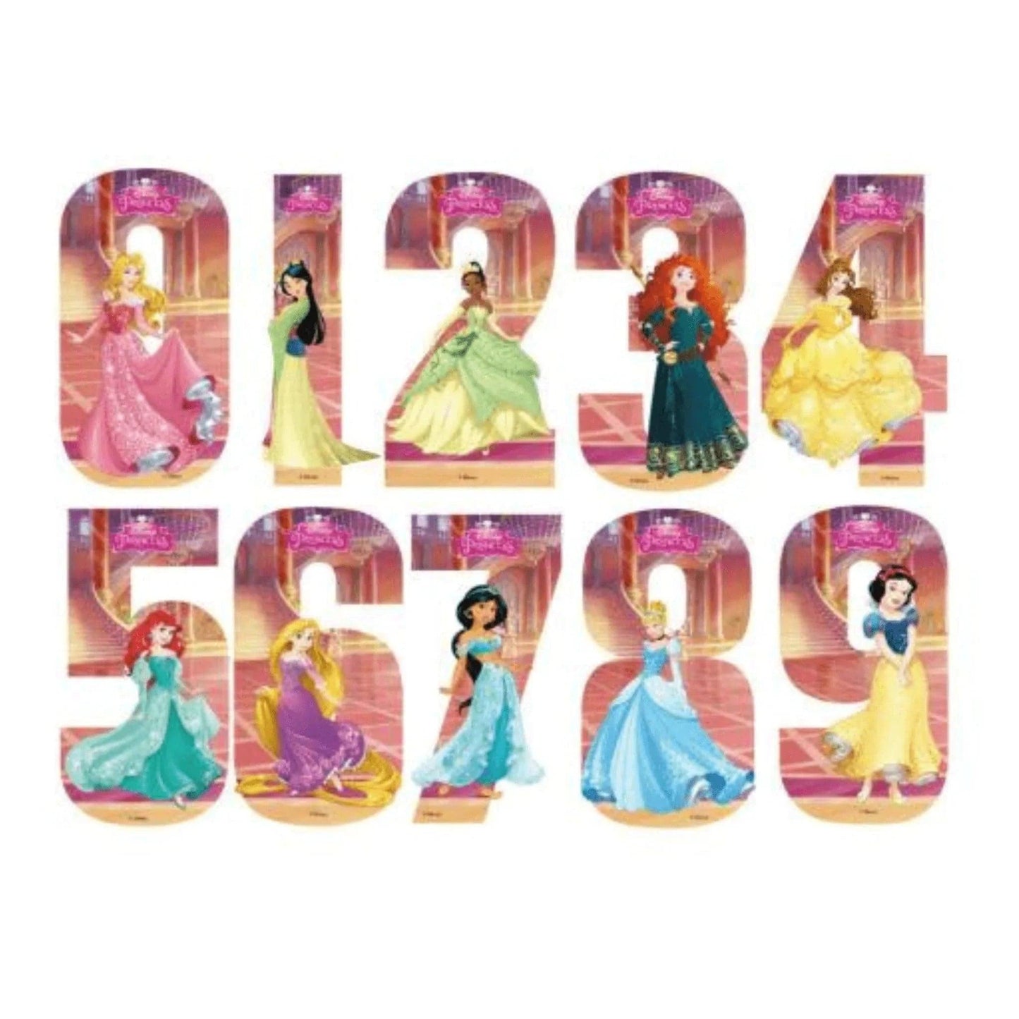 Disney Princess Number Stickers - PoundToys