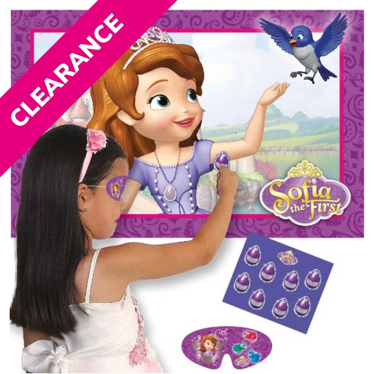 Disney Sofia Stick The Amulet Party Game - PoundToys