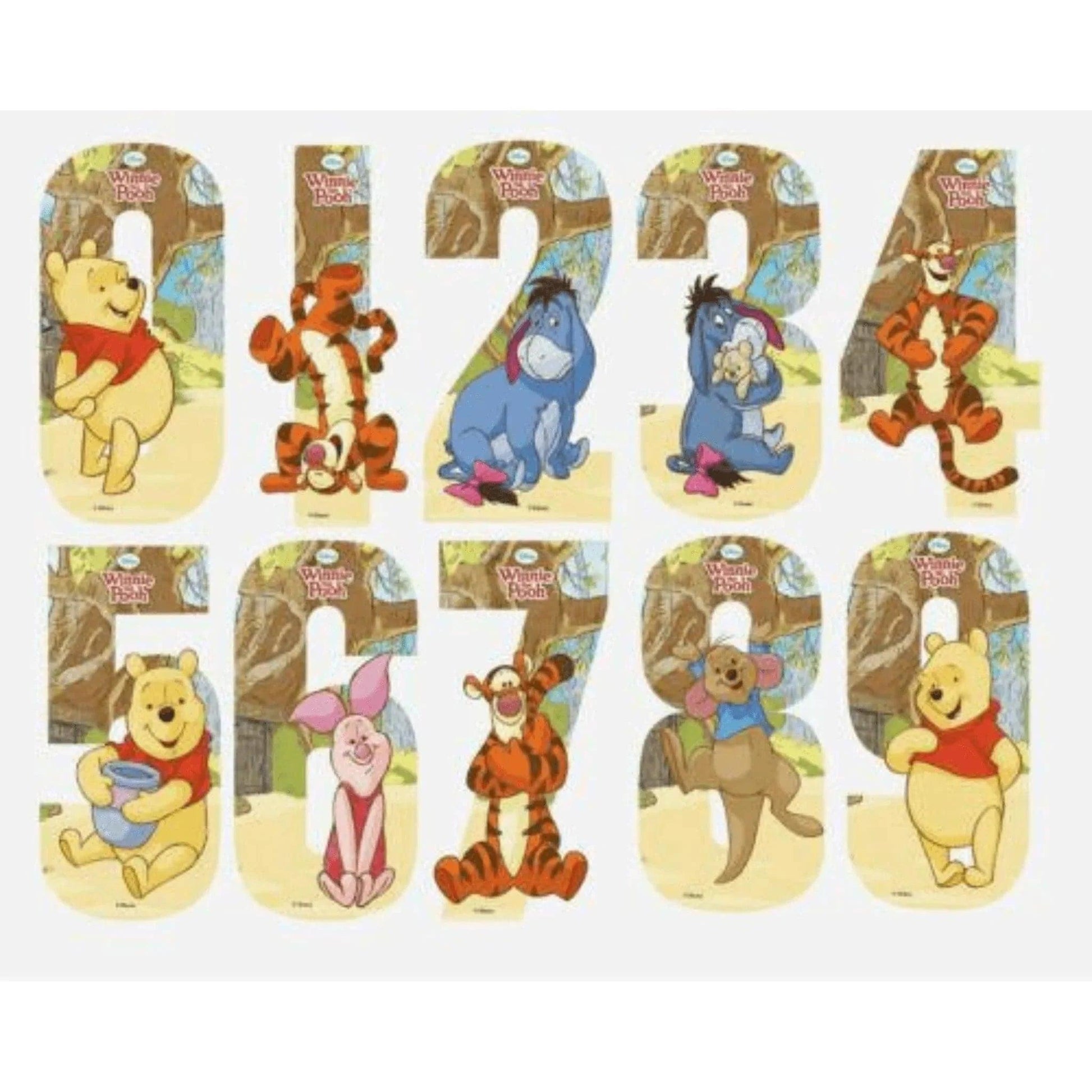 Disney Winnie The Pooh Number Stickers - PoundToys