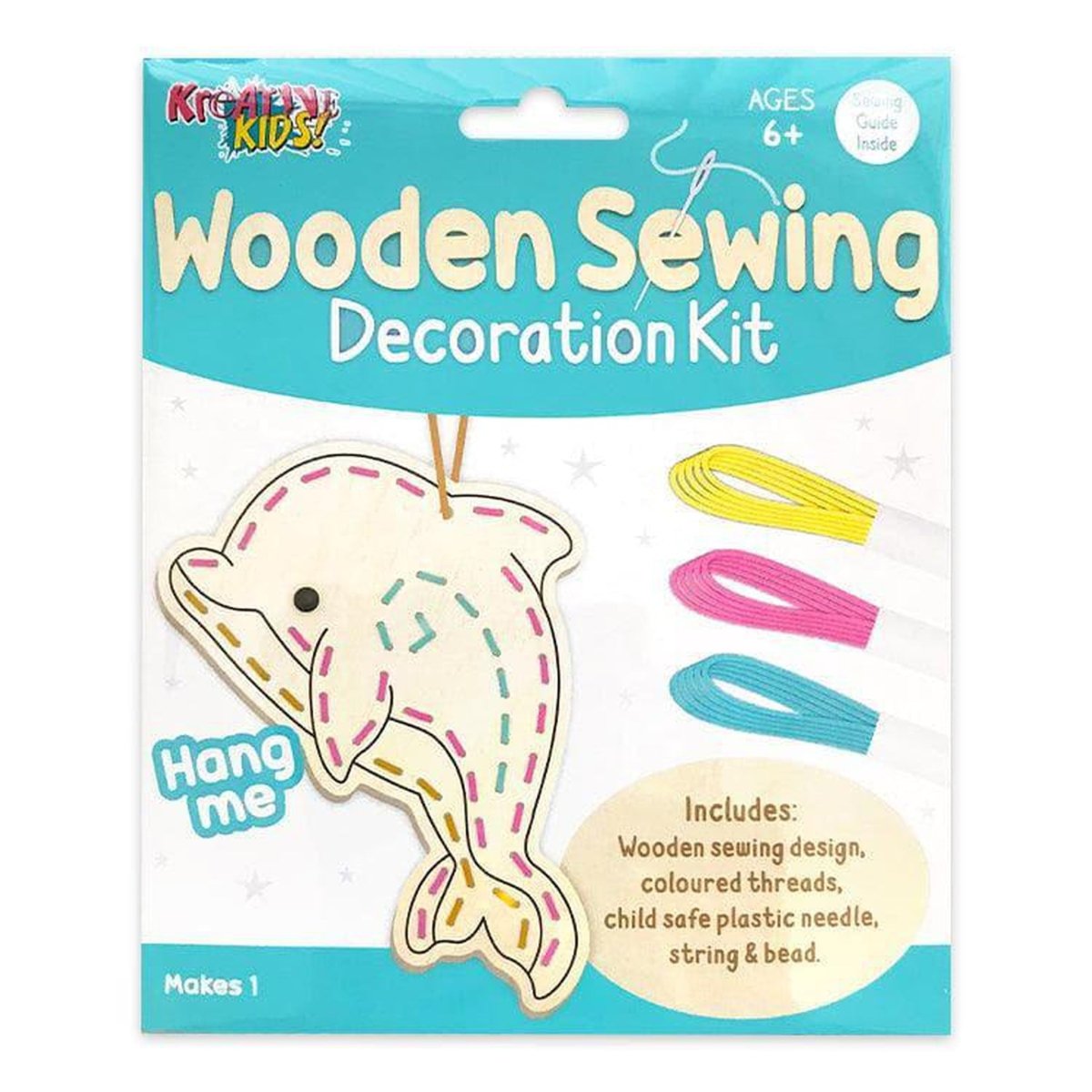 Dolphin Wooden Sewing Kit - PoundToys