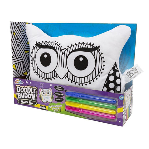 Doodle Buddy Colour In Owl Pillow - PoundToys