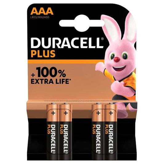 DURACELL Plus AA Alkaline Batteries - Pack of 4 - PoundToys