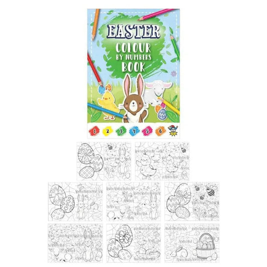 Easter Colour By Numbers Book 10.5cm x 14.5cm - PoundToys