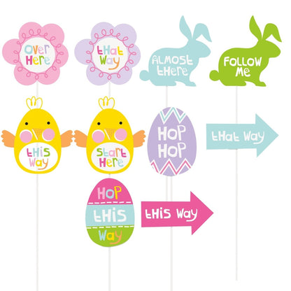 Easter Egg Hunt Clue Signs 10 Pack - PoundToys